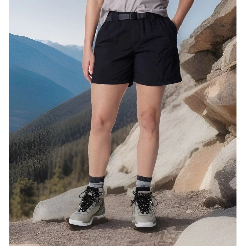 Columbia Sandy River Cargo Shorts, Black, Women Medium - NEW - Picture 4 of 8